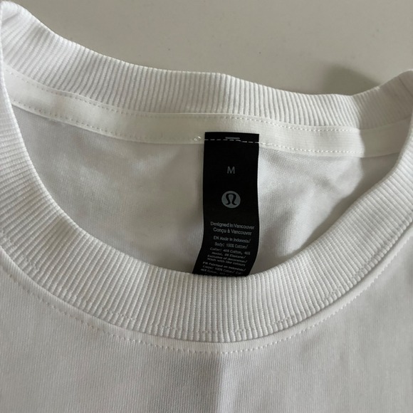 New Lululemon Meet You Courtside Tennis & Sports Club Graphic Tee Mens M White - Picture 4 of 5